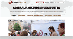 Desktop Screenshot of changemaker.fi