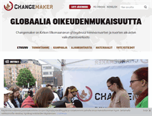 Tablet Screenshot of changemaker.fi